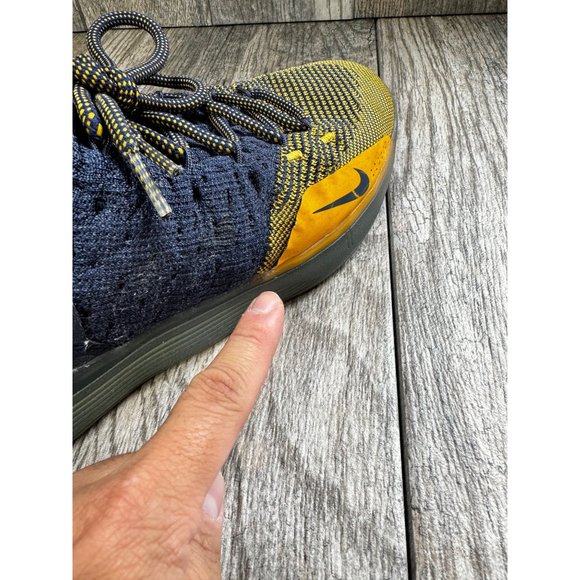 NIKE KEVIN DURANT KD11 CHINESE ZODIAC BASKETBALL SHOES Men Size 10 BLUE GOLD - Picture 11 of 12